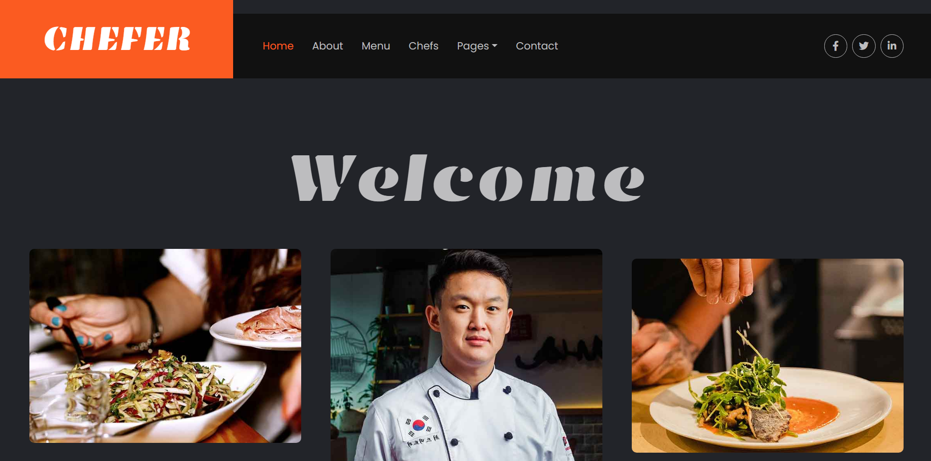 Restaurant Landing Page